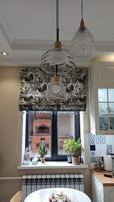 Подвесной светильник-тройник для кухни/столовой - Композиция из 3