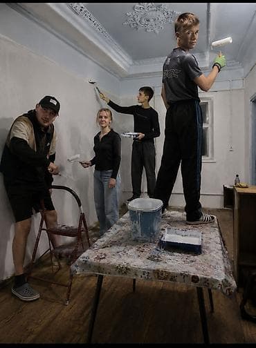 детский комната: Малярные и отделочные работы в помещениях - Окраска стен и потолков — 1