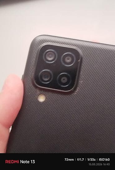 redmi note 10a: Samsung Galaxy A12, Б/у, 128 ГБ, цвет - Черный, 2 SIM — 8