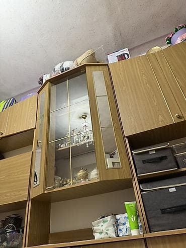 ширма в комнату: Стенка-шкаф, Тип стенки-шкафа: Модульная, Для зала, Особенности: Для хранения посуды — 4