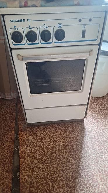 каменные мойки: Газовая плита Лысьва 15 - Классическая напольная газовая плита с — 1