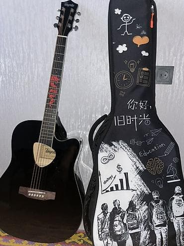 комуз рисунок легкий: Акустическая гитара Tayste T-416-BK + чехол - Тип: акустическая — 1