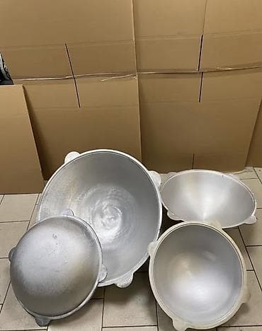 Алюминиевые казаны с печами (разные размеры) - Объемы/диаметры: 30