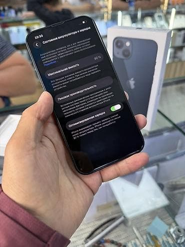 xs iphon: IPhone 13, Б/у, 128 ГБ, Midnight, Коробка, 90 % — 9