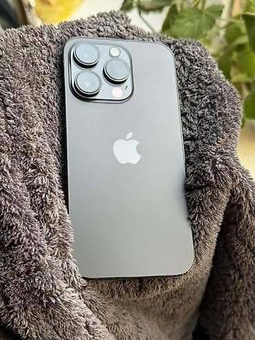Apple iPhone: IPhone 14 Pro, Б/у, 128 ГБ, Black Titanium, Кабель, 92 % — 6