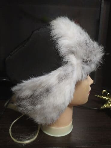 мурской шуба: Шапка с мехом кролика. Унисекс. Очень теплая. Новая. 10 мкр — 4