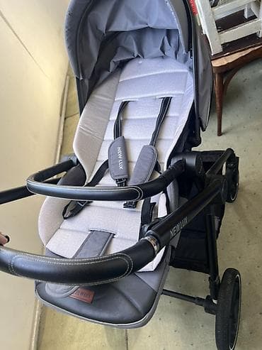 комбо 3 в 1: Детская коляска NEW LUX (прогулочный блок + люлька-переноска) — 2