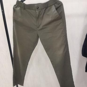 nike tech fleese: Мужские брюки-чинос, оливково‑хаки - Прямой крой с легким заужением к — 3