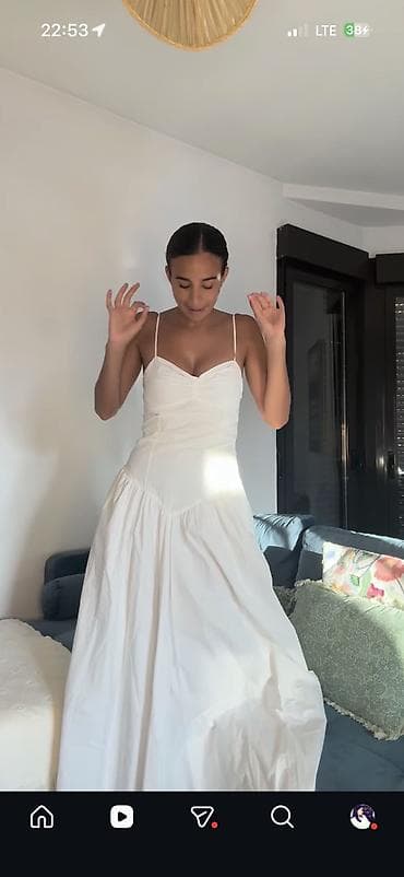 Белое летнее платье - Силуэт: приталенный корсетный верх с мягкой — 3