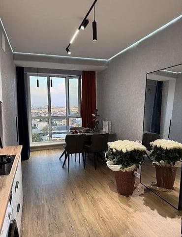 мкр кок жар квартиры: 2 комнаты, 61 м², Кок-Жар мкр 9 этаж, Дизайнерский ремонт — 1