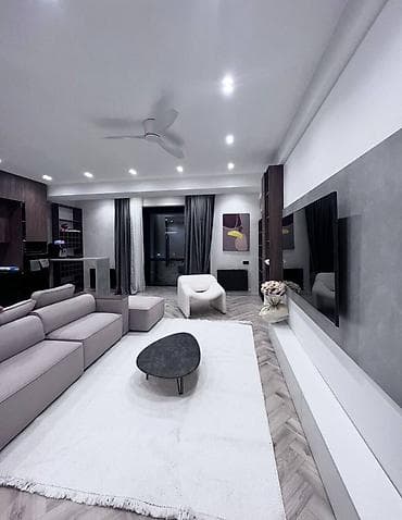 180: 3 комнаты, 90 м², Асанбай мкр Элитка, 7 этаж, Дизайнерский ремонт — 4