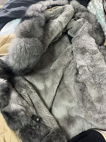 Парка с меховой подстёжкой и богатой опушкой - Верх: плотная