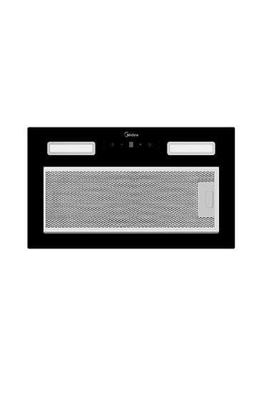 be quiet: Встраиваемая кухонная вытяжка Midea 900м3/ч (черная стеклянная — 1