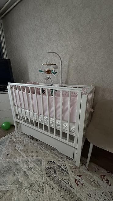 rant flex: Детская приставная кроватка, С колесиками, цвет - Белый — 9