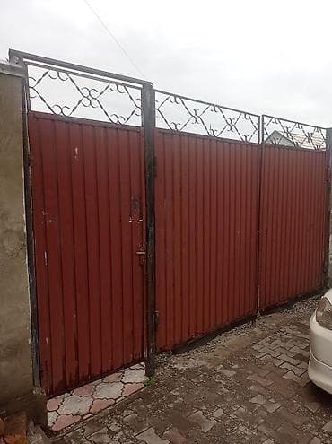 электрический качели: Металлические распашные ворота с калиткой - Конструкция — 4