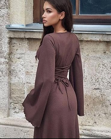 Плащи: Повседневное платье, Осень-весна, Длинная модель, Трикотаж, Лапша, Стандарт — 6