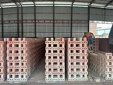 Үй жана бакча: Тешиктүү, Бышкан кирпич, Бирдик, 250×120×65 — 2