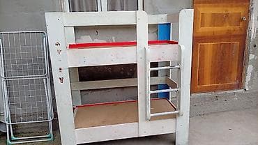 детские кровати двухярусные: Двухъярусная детская кровать, Другой материал, цвет - Белый — 2
