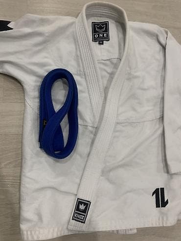 tech flecee nike: Кимоно для дзюдо и джиу джитсу Kingz ONE, размер A0. - Цвет: белый — 3