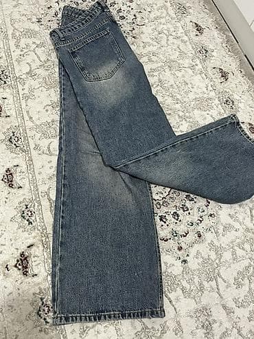 Джинсы: Джинсы широкого кроя (2 пары) Рубашки стандарт (оверсайз 3 пары) юбка — 3