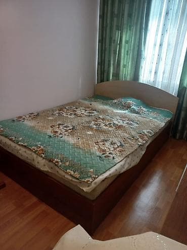 Двуспальная кровать, С матрасом, длина - 200 см at lalafo.kg Двуспальная кровать, С матрасом, длина - 200 см