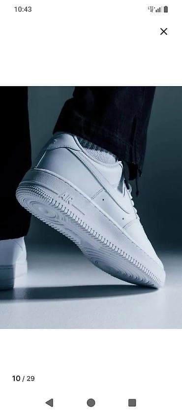 лоферы черные: Мужские кроссовки, 42, Nike, Новый, цвет - Белый — 2