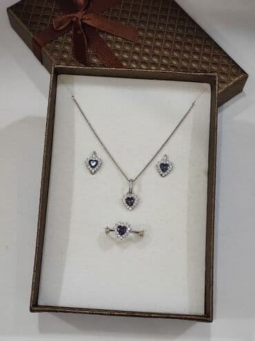 набор пандора: Серебряный Набор+ Цепочка Сердочка Дизайн под Пандора Размеры — 8