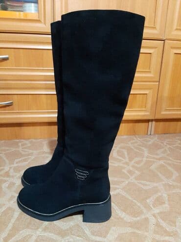 сапоги зимние женские натуральная кожа натуральный мех распродажа: Сапоги, 39, Новый, цвет - Черный, Самовывоз — 4