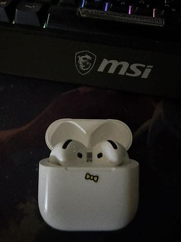apple pencil 1: Беспроводные наушники-вкладыши, Apple, AirPods 4, Б/у — 5