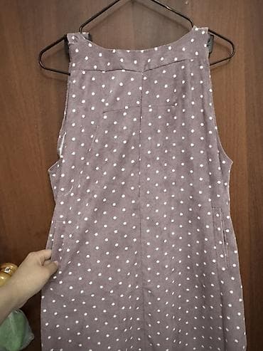 линзы на глаза: Сарафан в горошек - Фасон: прямой сарафан миди с широкими лямками на — 2