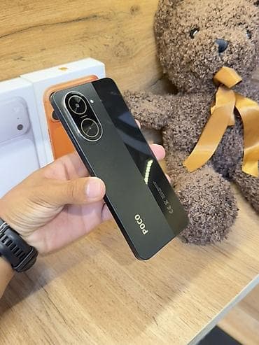 redmi 11 т: Смартфон POCO (черный) - Стильный корпус с глянцевой и матовой — 3