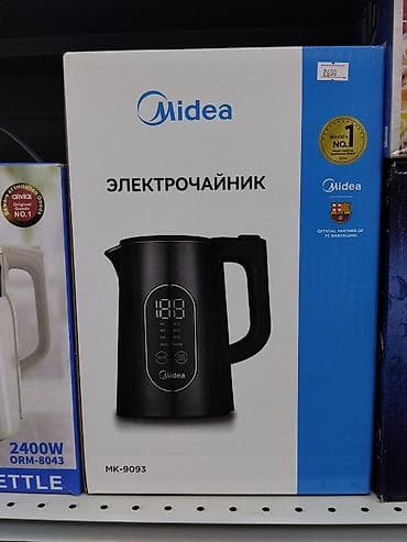 sharp r3: Электрочайник Midea MK-9093 - Цвет: черный, лаконичный корпус - — 1
