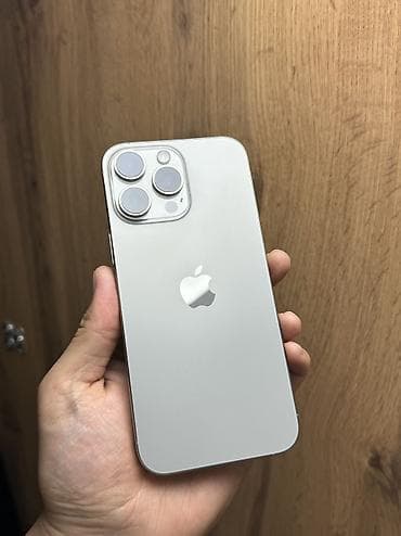 ufs 3: IPhone 16 Pro Max, Б/у, 256 ГБ, Natural Titanium, Защитное стекло, Чехол, В рассрочку, 96 % — 1