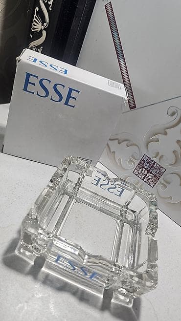 Стеклянная пепельница ESSE. больше 50 шт 40 сом - at lalafo.kg Стеклянная пепельница ESSE. больше 50 шт 40 сом -