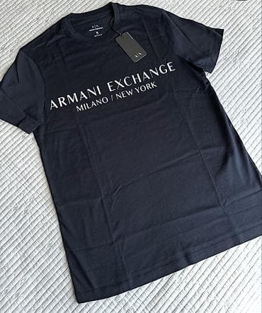 Футболка Armani Exchange Уни Размер S В черном цвете Оригинал!