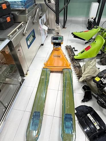 куханные весы: Рохля с весами (гидравлическая тележка с встроенными электронными — 2