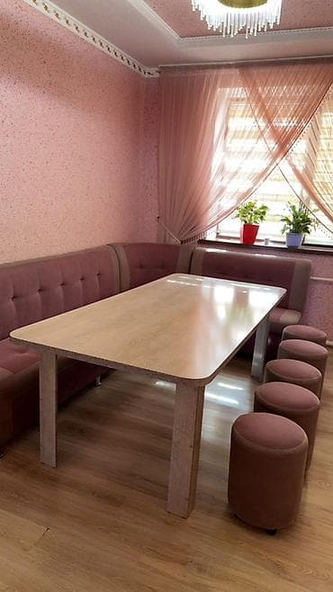 Кухонные мягкие уголки: Кухонный мягкий уголок, Дерево, цвет - Розовый — 1