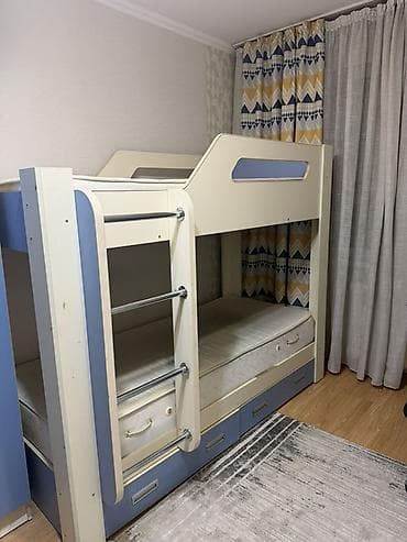 Керебеттер: Двухъярусная кровать с матрасами - Комплектация: два спальных места + — 2