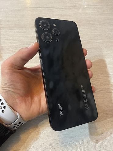 Redmi, Redmi 12, Б/у, 128 ГБ, цвет - Черный, 2 SIM