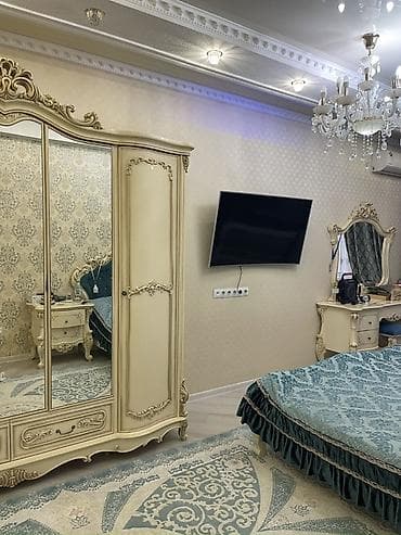 elegant: Спальный гарнитур, Двуспальная кровать, Дерево, цвет - Бежевый — 3