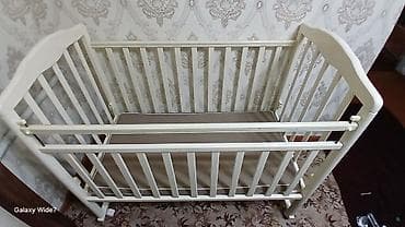 купить кроватку манеж: Детская кроватка-манеж, цвет молочный/бежевый. - Классическая — 2