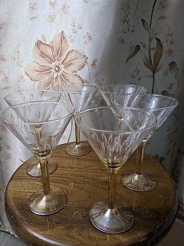 Набор бокалов для коктейлей/мартини — 6 штук. ( в Карабалте). -