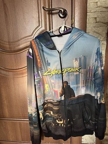 окуу кийим: Толстовка с капюшоном на молнии Cyberpunk 2077 - Принт: полноцветный — 2