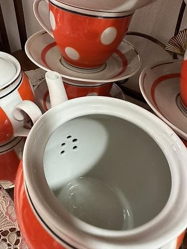 bubble tea: Полонский чайный сервиз в горошек на 6 персон — 4