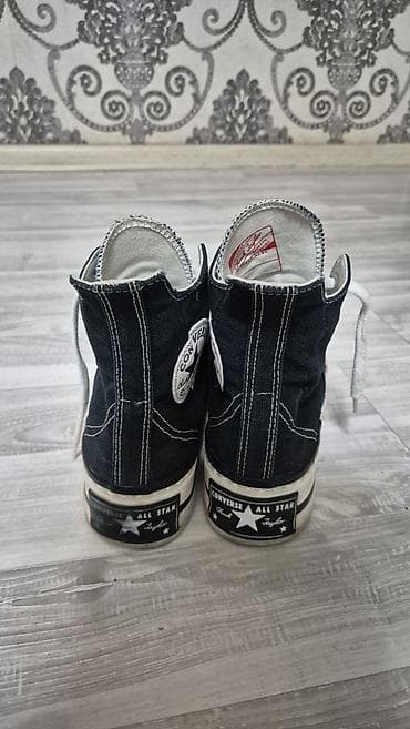 Личные вещи: Мужские кроссовки, 39, 39.5, Converse, Б/у, цвет - Черный, Самовывоз — 2