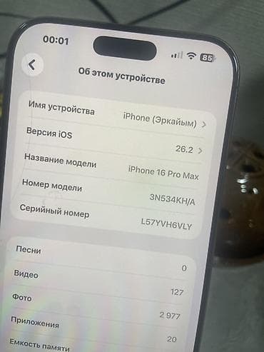 apple macbook pro core i7: IPhone 16 Pro Max, 256 ГБ, 100 % — 3