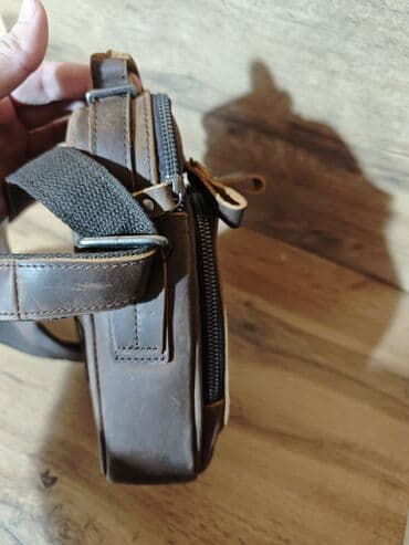 Другие комплектующие: Барсетка, Материал: Натуральная кожа, Новый — 4