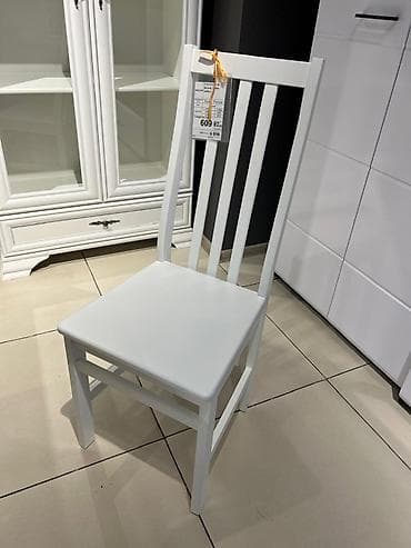 Стулья для кухни: Стул для кухни, Новый, Дерево, В рассрочку, цвет - Белый — 4