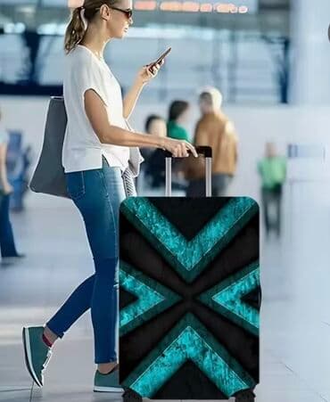 Чехол на чемодан ! Размер М еще есть красного однотонного цвета!!!! at lalafo.kg Чехол на чемодан ! Размер М еще есть красного однотонного цвета!!!!