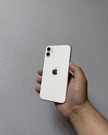 face id: IPhone 11, Б/у, 128 ГБ, Белый, Защитное стекло, Чехол, Кабель, 78 % — 3